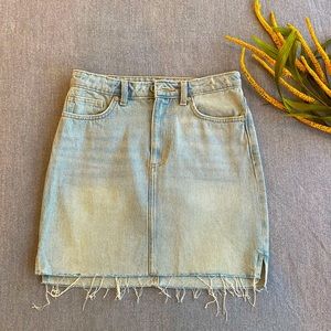 H&M High Waisted Denim Skirt Size6